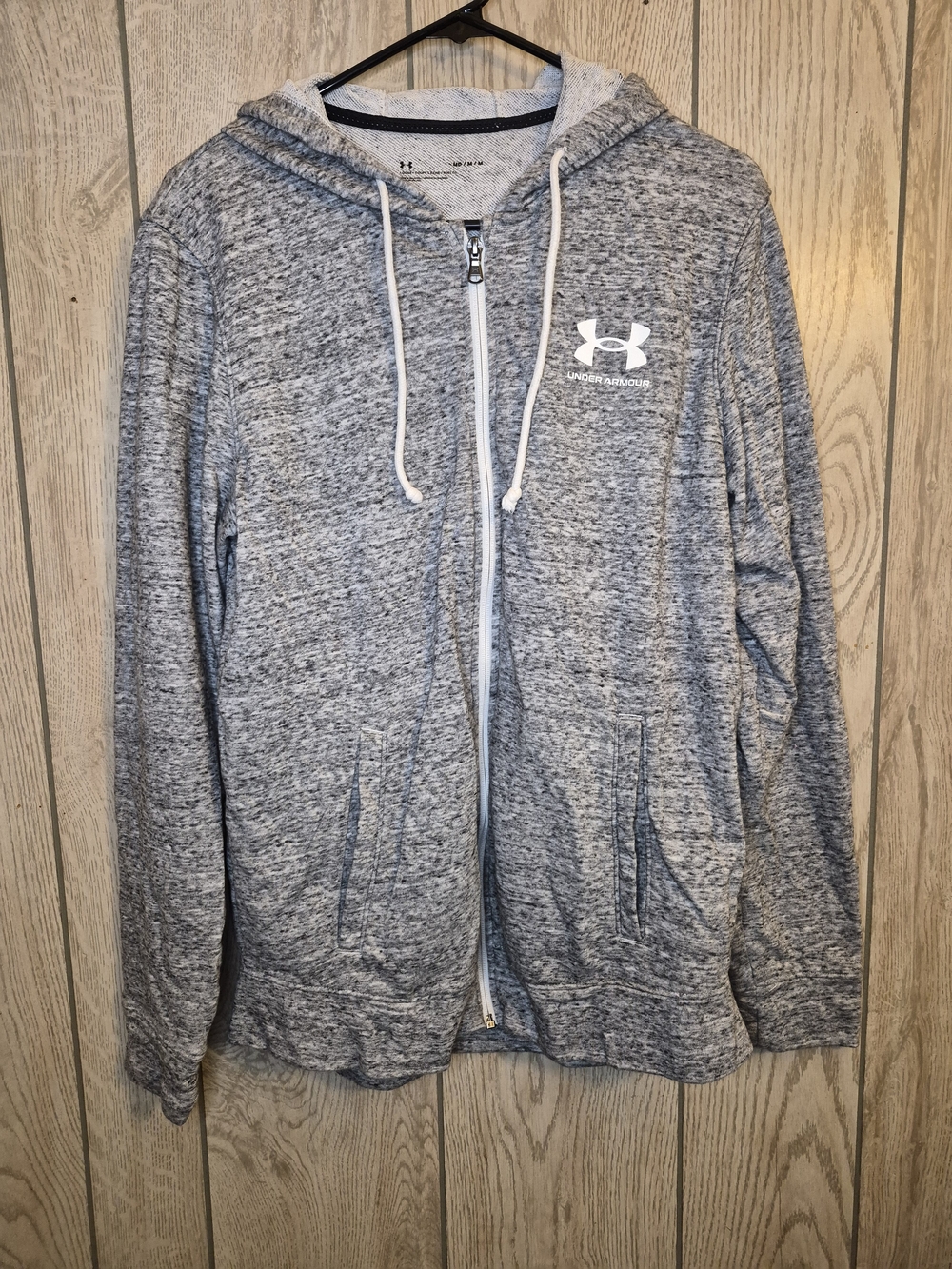 Under Armour Gray Full-Zip Hooded Jacket